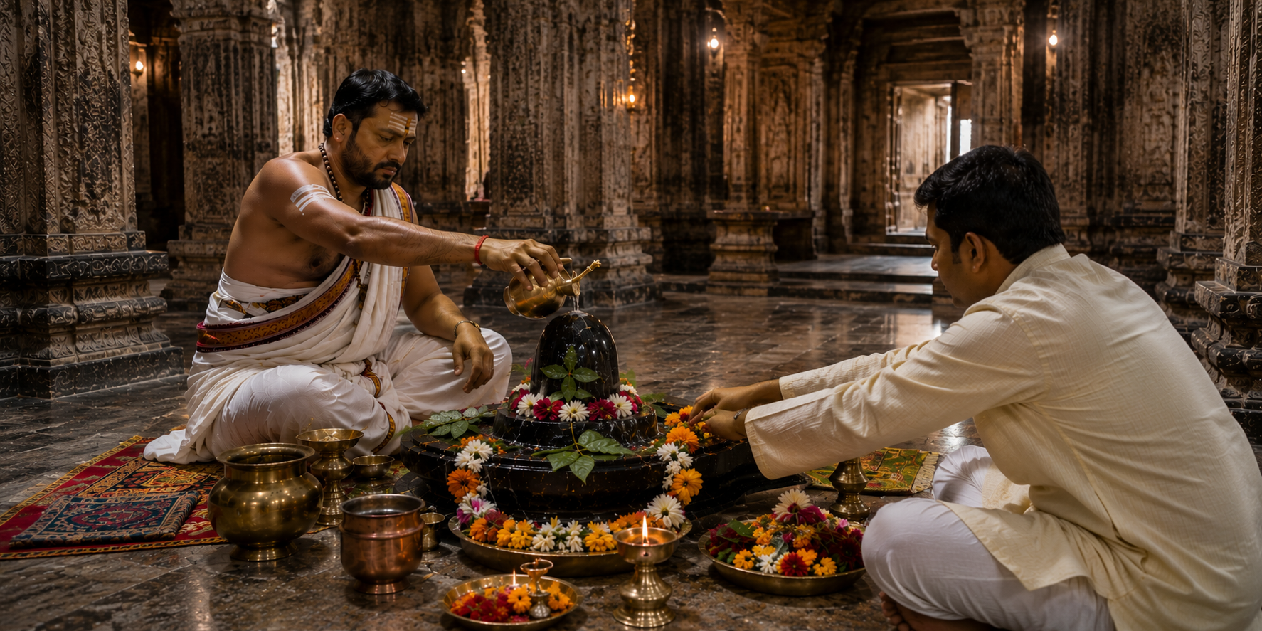 Jalabhishek at Omkareshwar Jyotirlinga